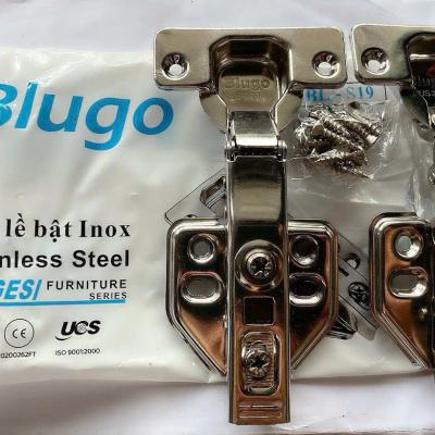 Bản lề Blugo INOX 304 tháo lắp nhanh có giảm chấn A-B-C